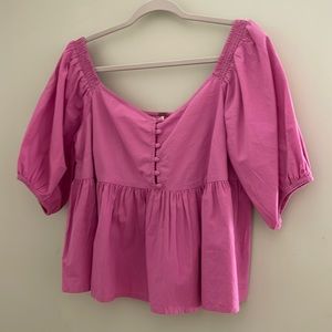 FREE PEOPLE - CROPPED PEMPLUMP SHIRT